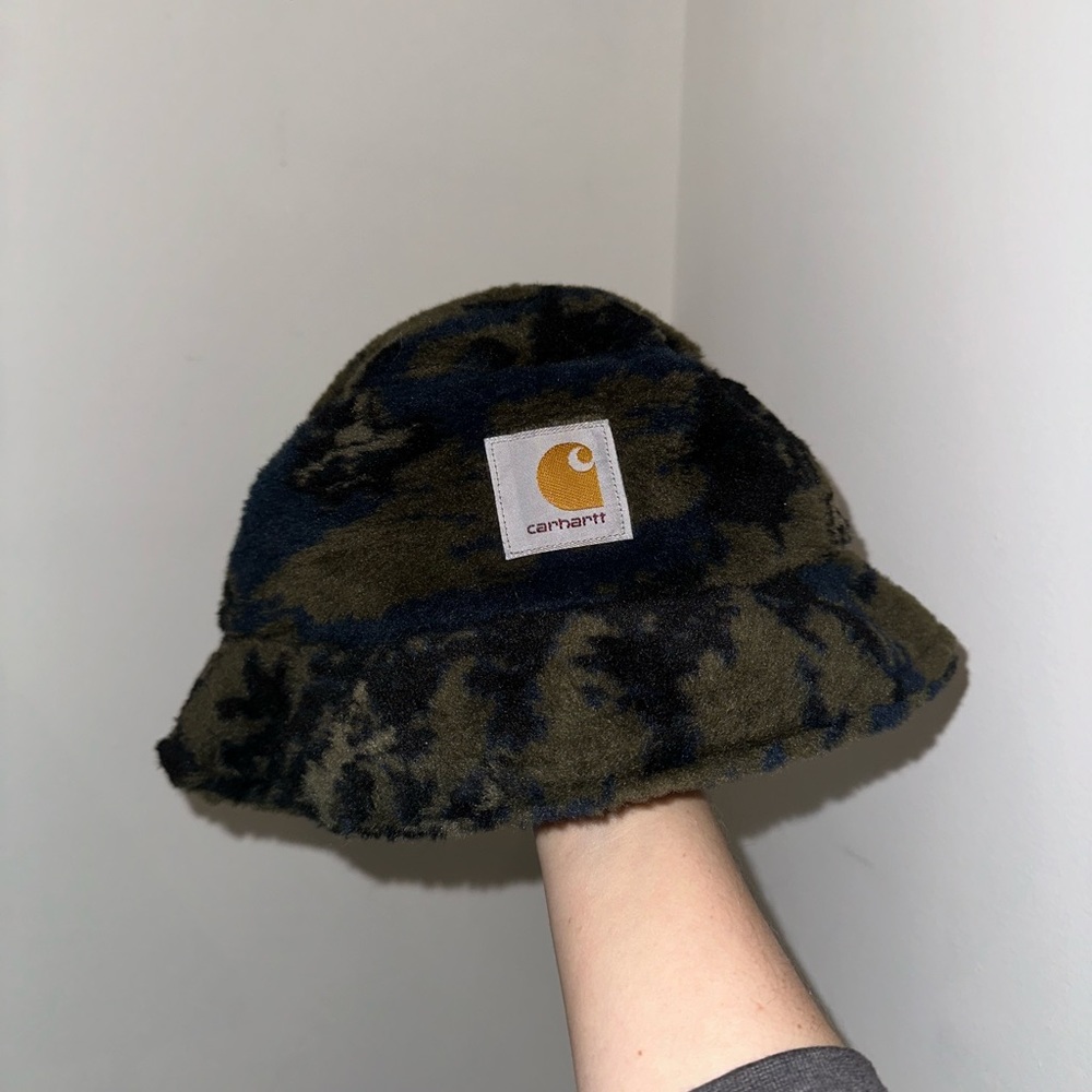 CARHARTT WORK IN PROGRESS Black & Green High Plains Bucket Hat